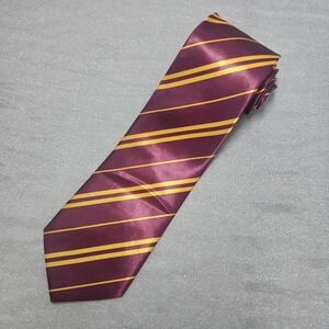 Harry Potter‎ Gryffindor Tie Rubies Costume Co Burgundy Gold Striped Hogwarts